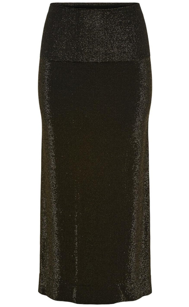 Tim & Simonsen Kjole/ Nederdel - Las Vegas - Black/ Gold Glitter