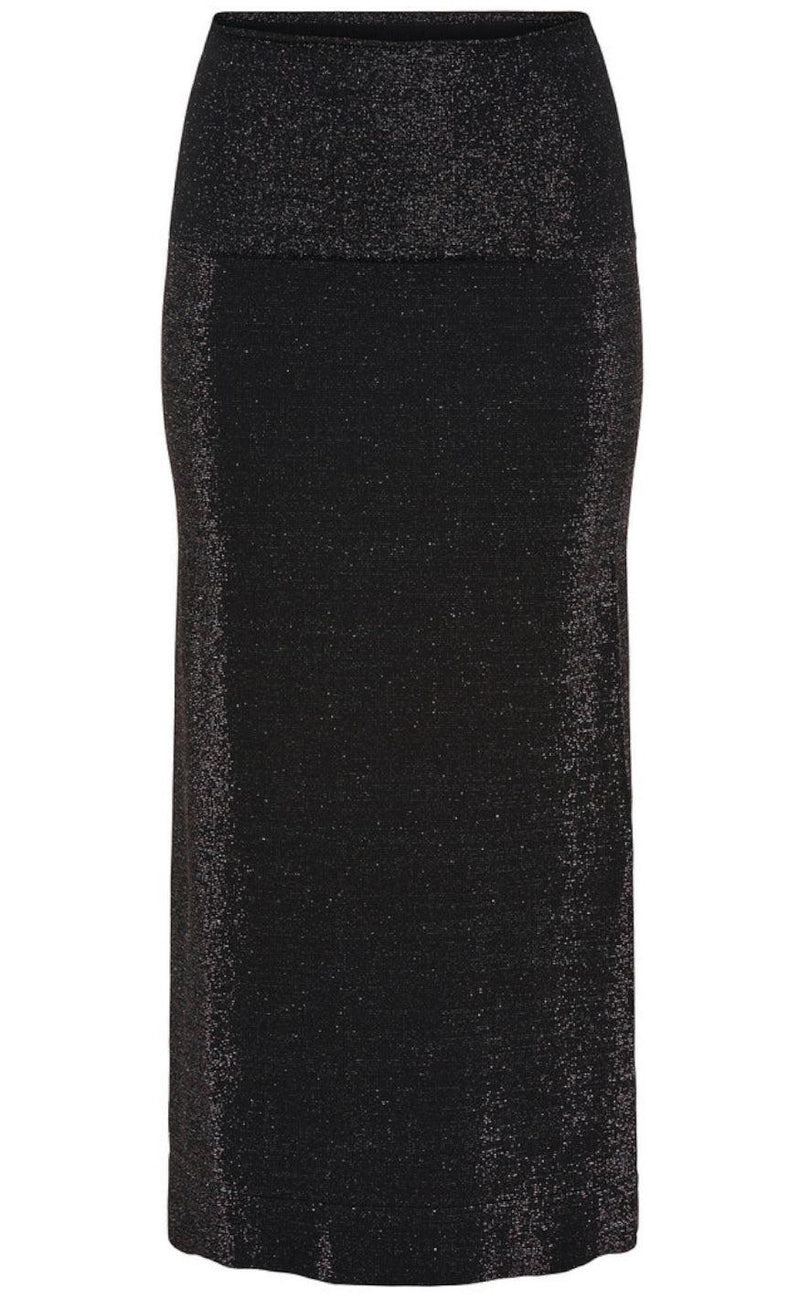 Tim & Simonsen Kjole/ Nederdel - Las Vegas - Black/ Silver Glitter