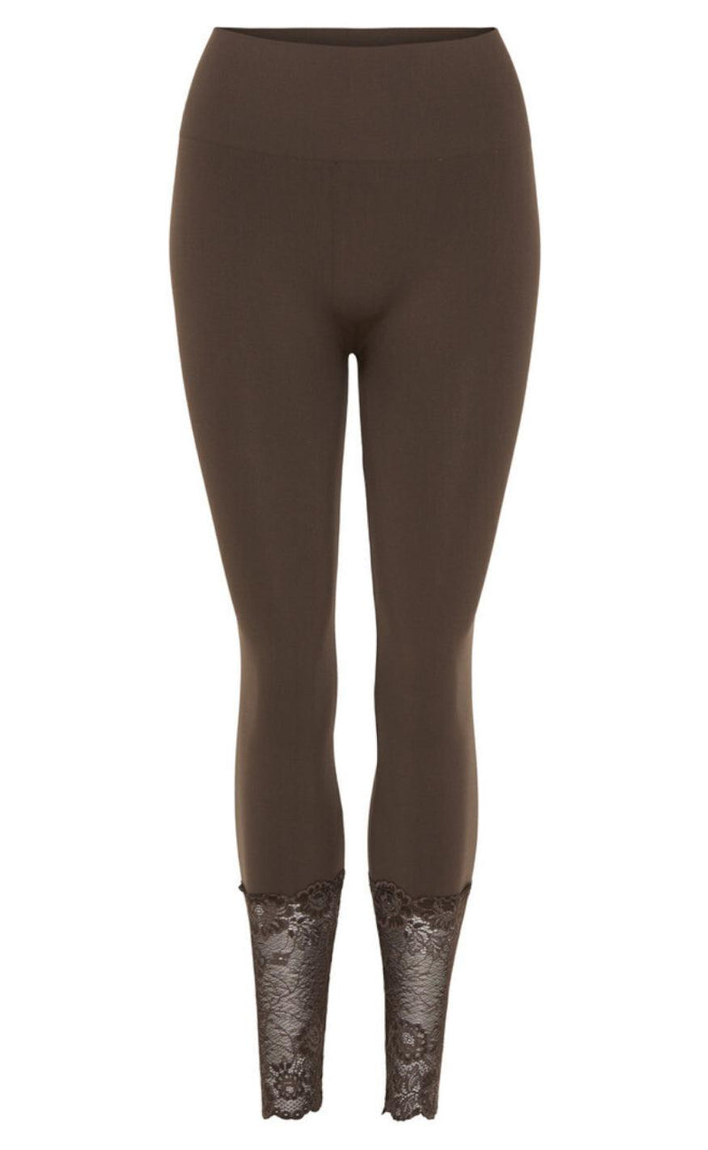 Tim & Simonsen Leggings - Martha Lace One plus - Caffe