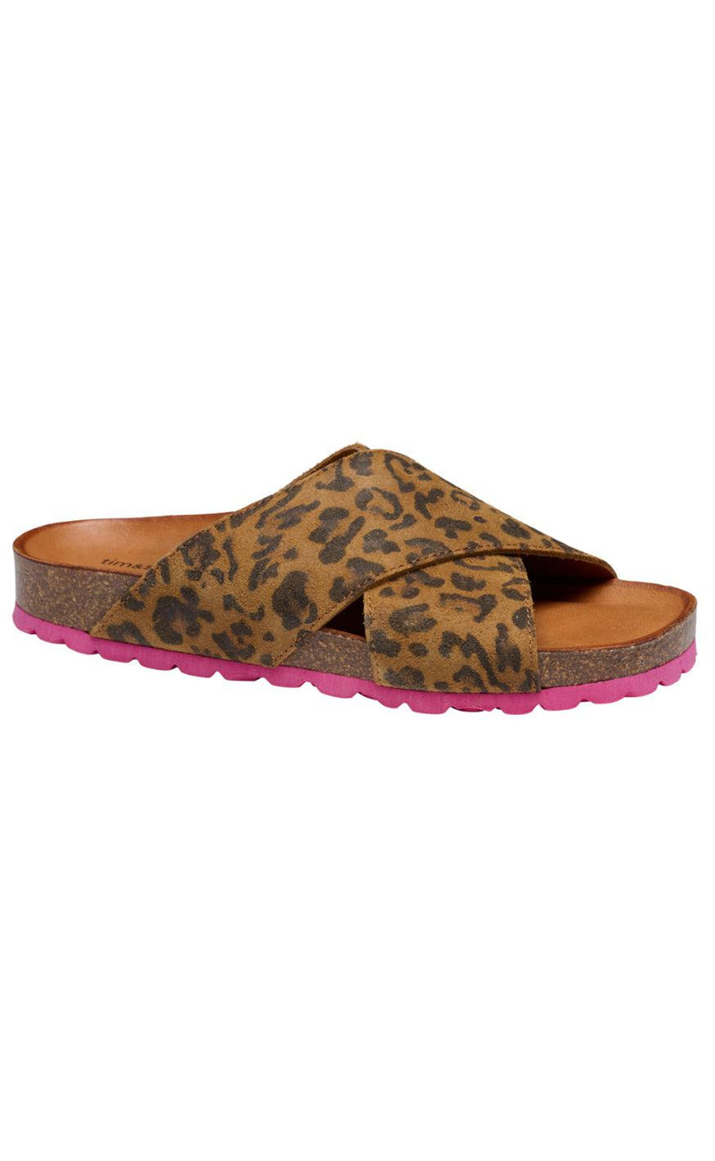Tim & Simonsen Sandaler - Annet Leopard - Whisky-Fucsia