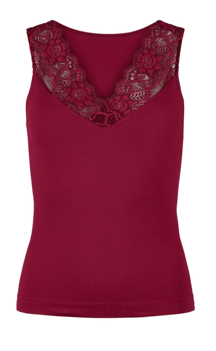 Tim & Simonsen Top - Belen V-Lace Top i Nudo main image 0