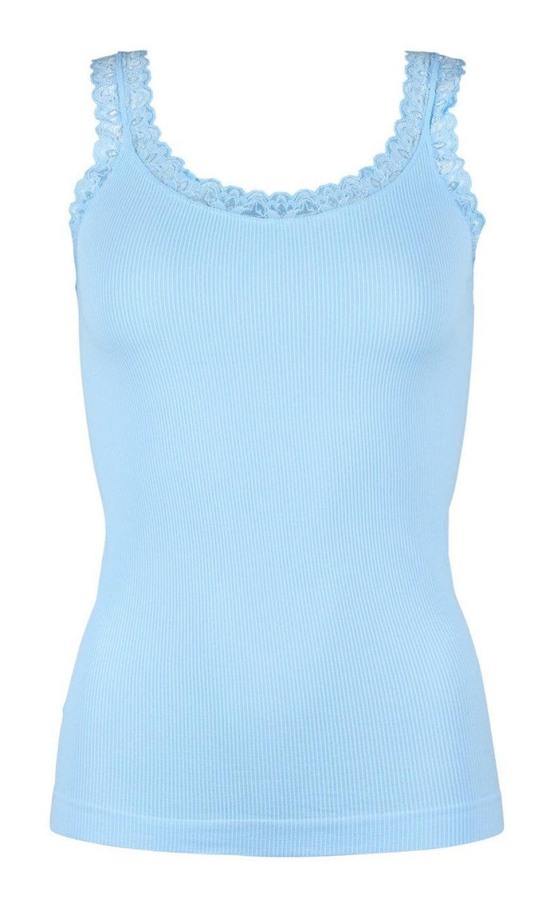 Tim & Simonsen Top - Frida Rib - Azzurro