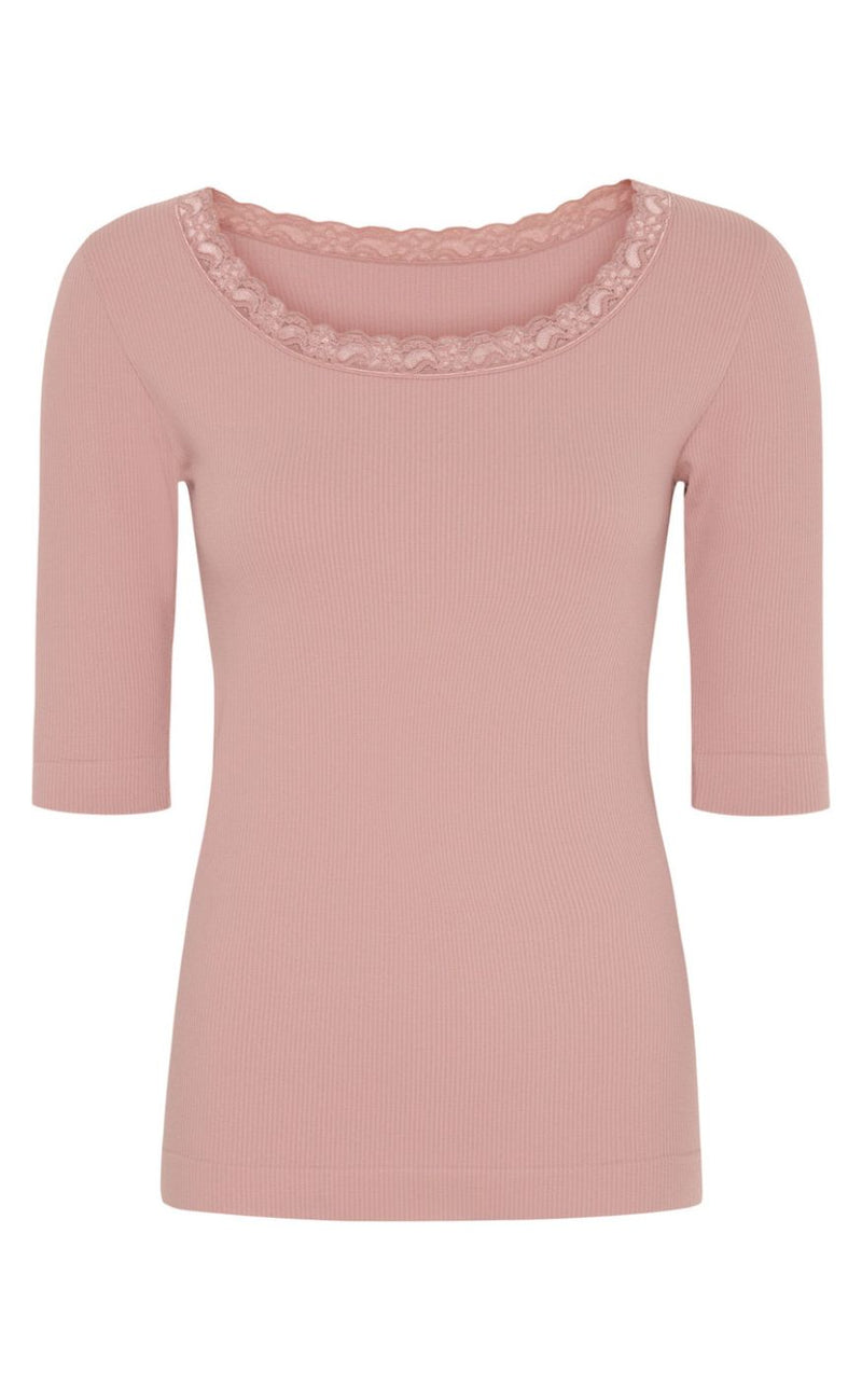 Tim & Simonsen Top - Frida SS - Antique/Rosa