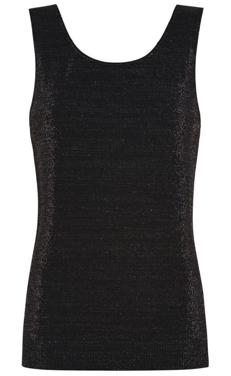 Tim & Simonsen Top - Las Vegas - Black/ Silver Glitter