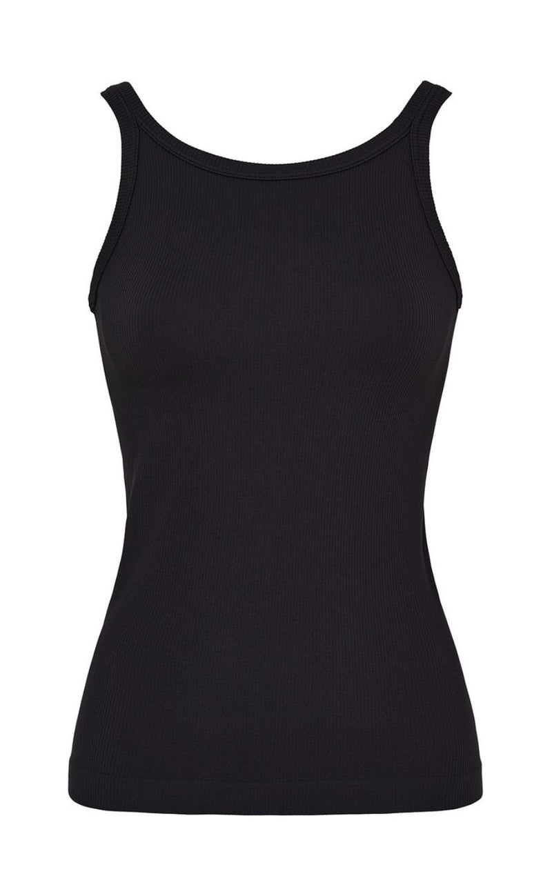 Tim & Simonsen Top - Lone Rib - Nero