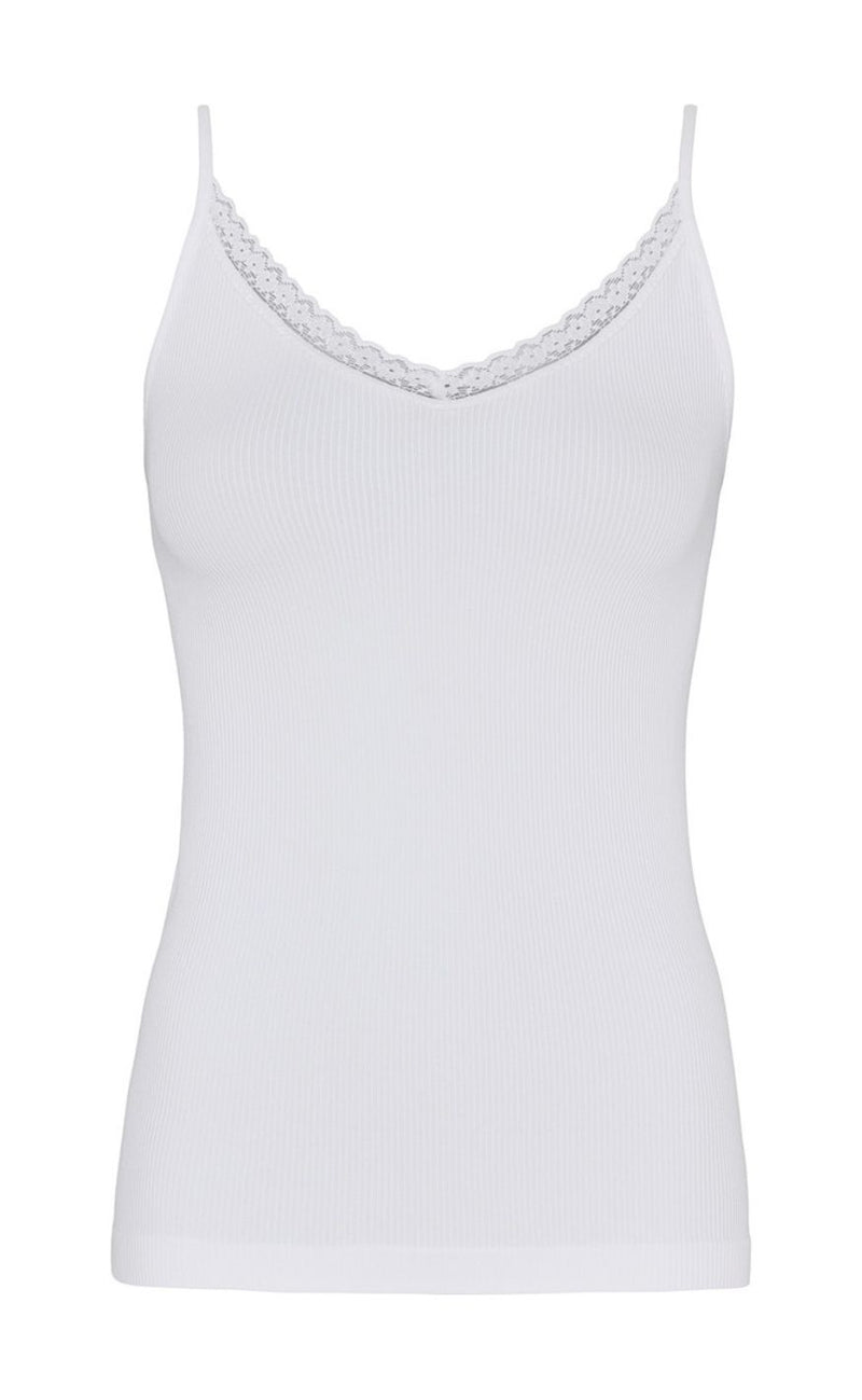 Tim & Simonsen Top - Molly Rib - Bianco