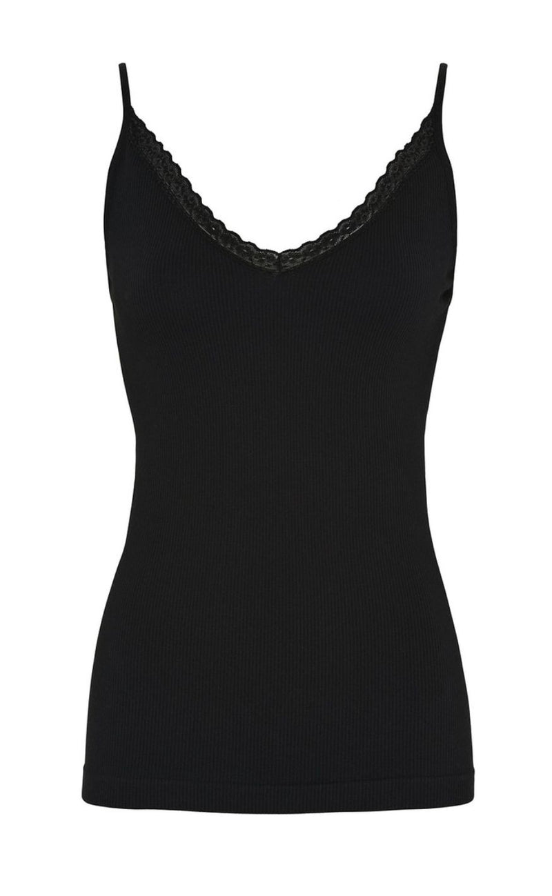 Tim & Simonsen Top - Molly Rib - Nero