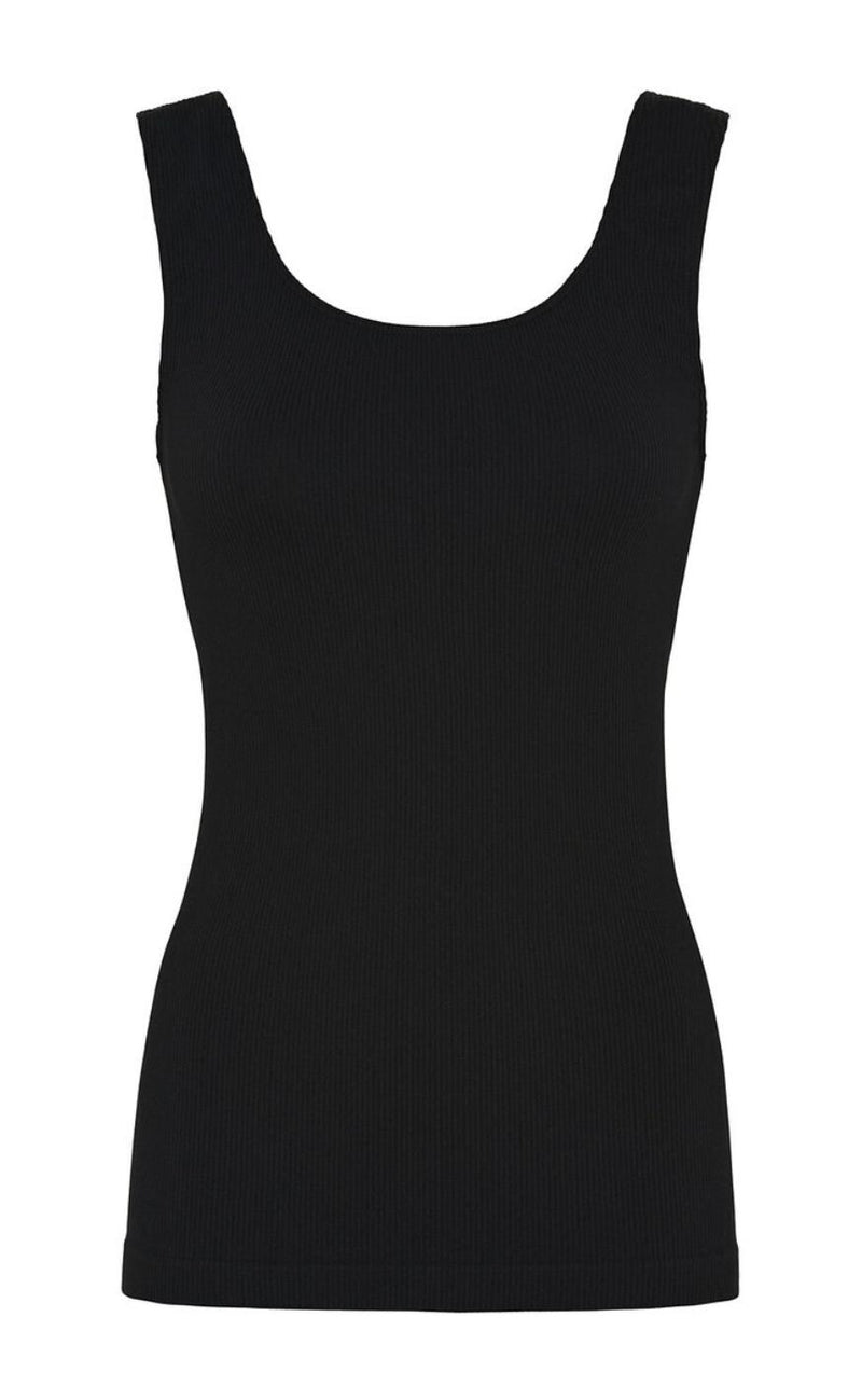 Tim & Simonsen Top - Tulle Rib - Nero