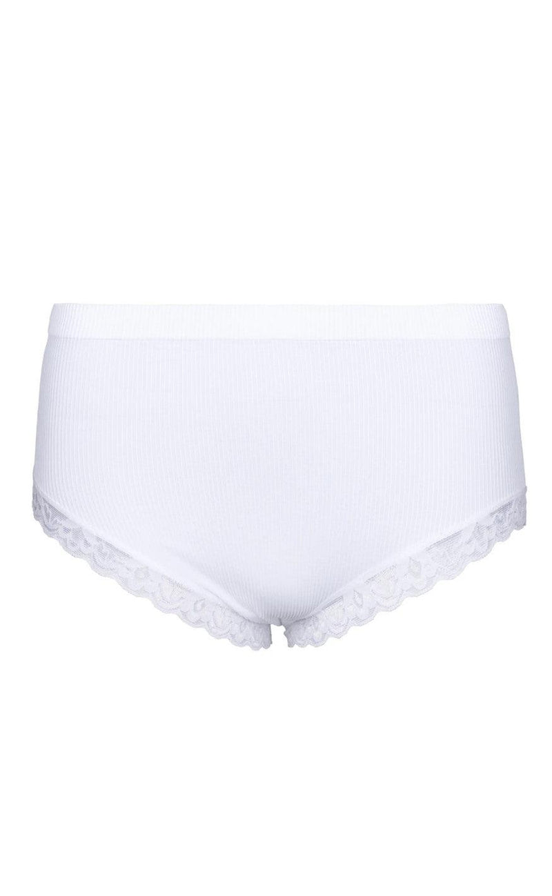 Tim & Simonsen Trusser - Feline Rib Midi - Bianco