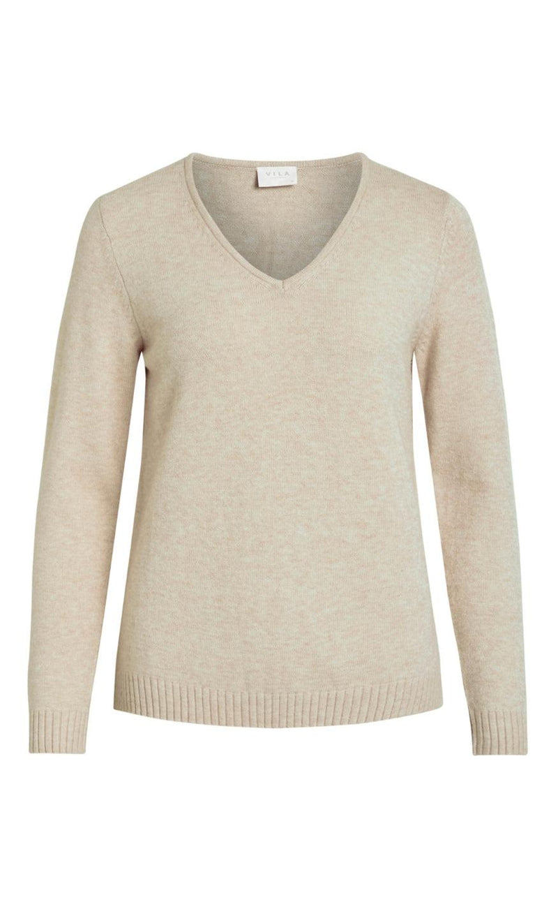 VILA Top - Ril - Natural Melange