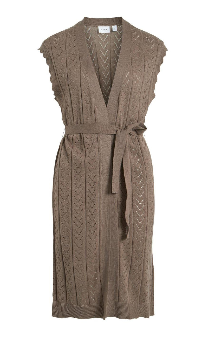 VILA Vest - Shelley - Walnut