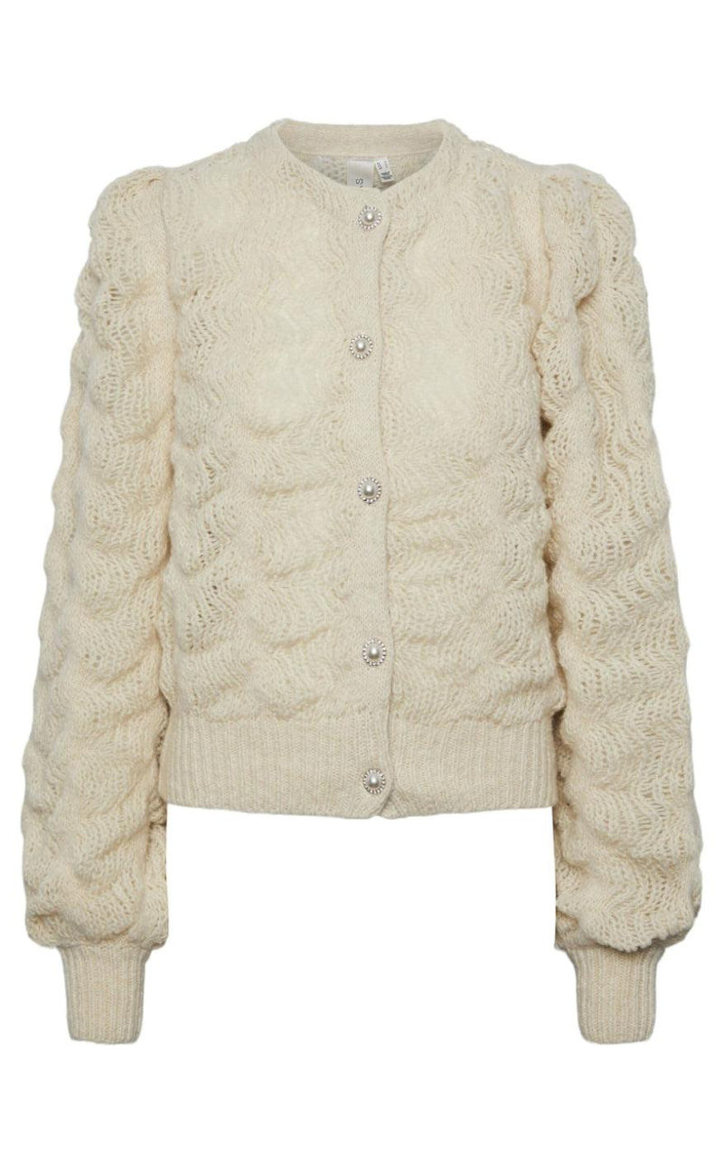 YAS Cardigan - Bubble - Birch/Melange