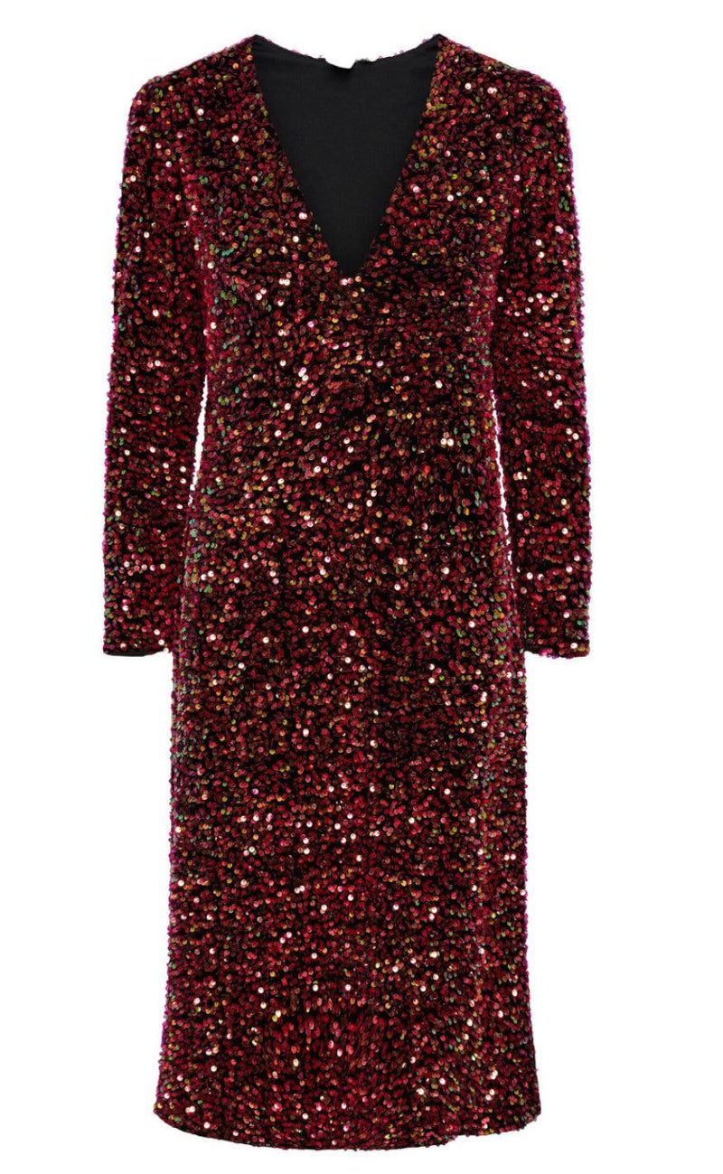 YAS Kjole - Pinko Midi - Black