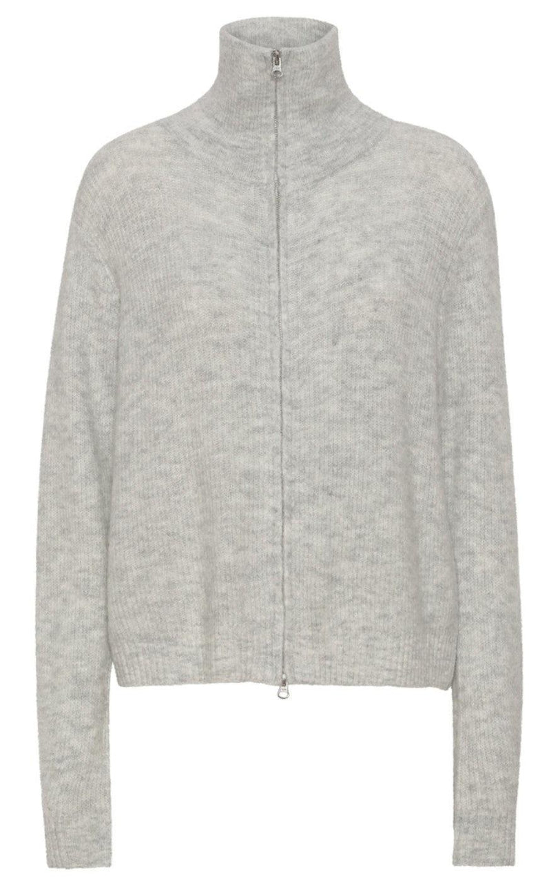 A-View Cardigan - Patty - Light Grey Melange