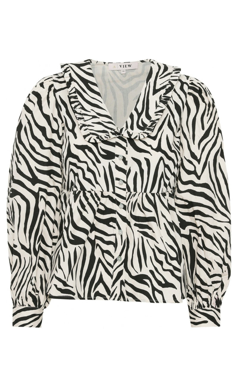 A-View Skjorte - Hirsa - Black/White