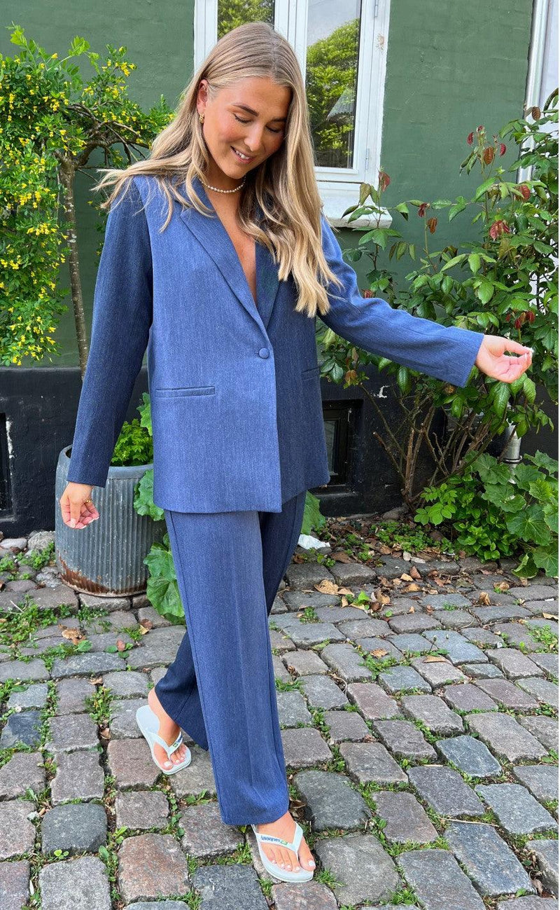 A-view Blazer - Swan - Blue