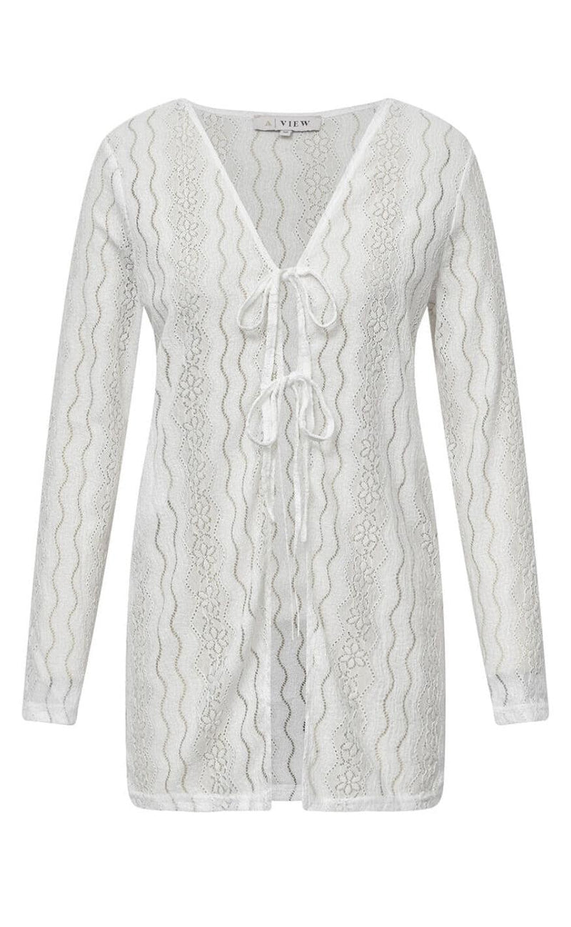 A-view Cardigan - Mona - White