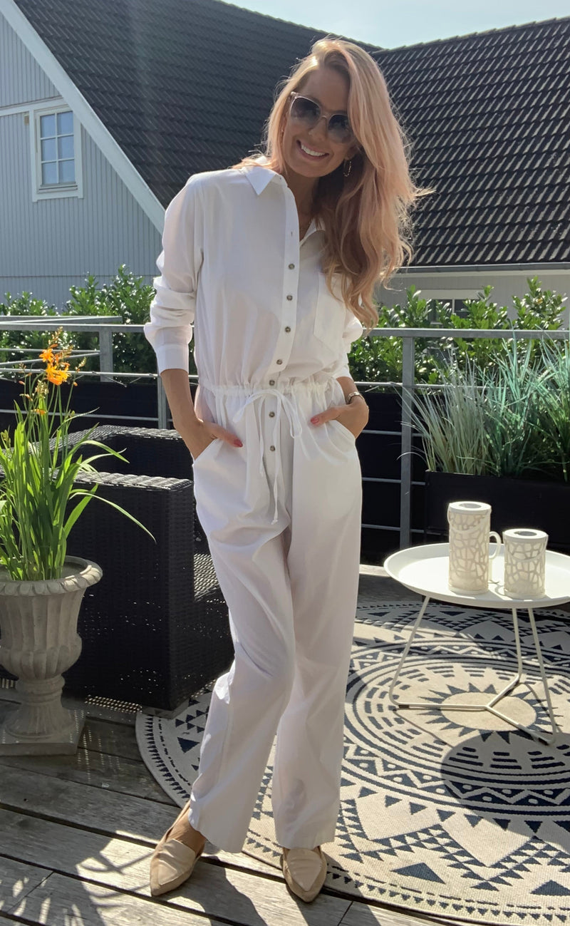 Basic Apparel Buksedragt - Vilde - Bright White