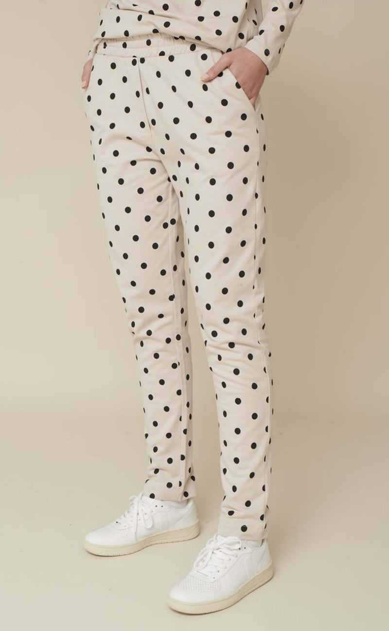 Basic Apparel Bukser - Saga Dot - Sand