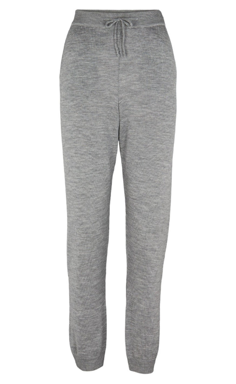 Basic Apparel Bukser - Vera - Light Grey Mel
