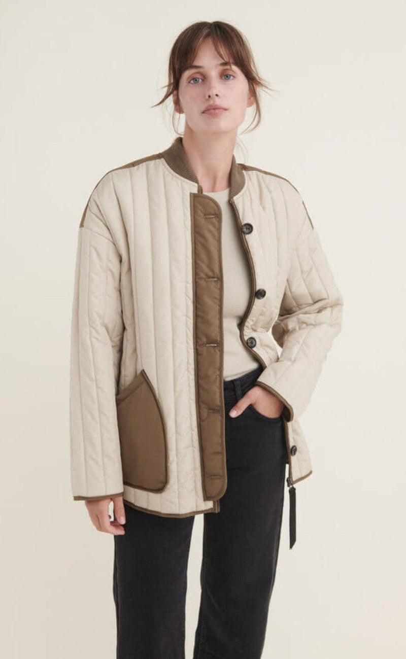 Basic Apparel Jakke - Louisa - Moss Gray