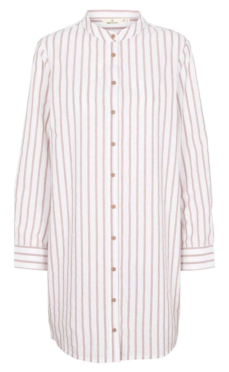 Basic Apparel Kjole - Carla - White / Hazel