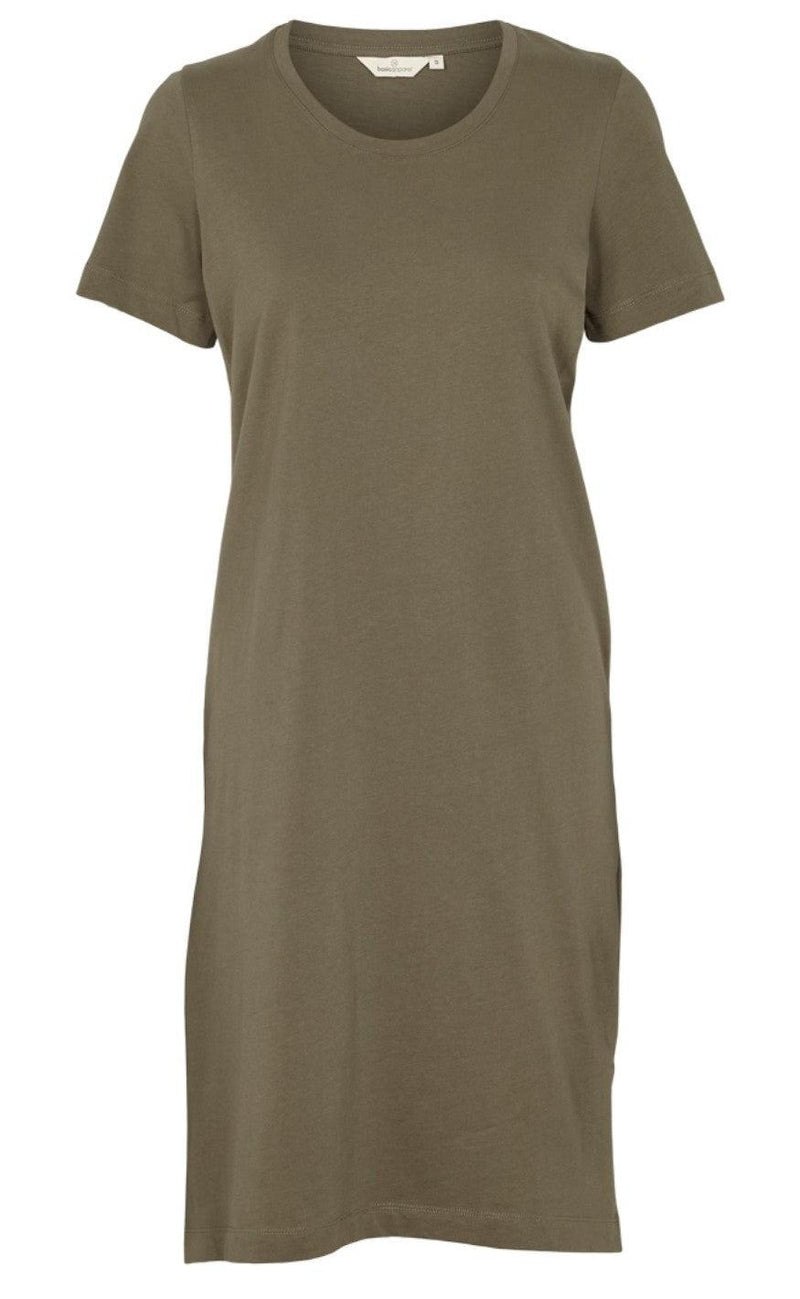 Basic Apparel Kjole - Rebekka Short - Army