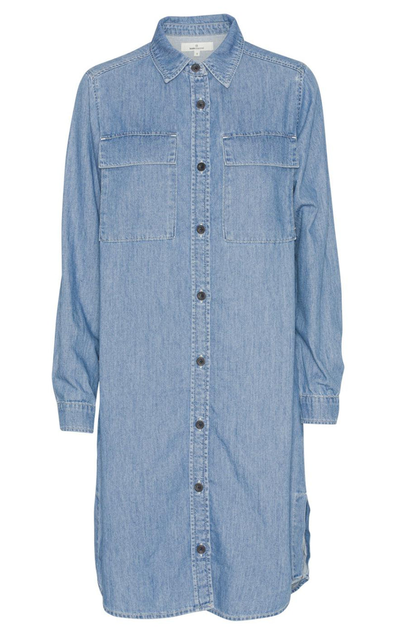 Basic Apparel Kjole - Rose - Faded Denim