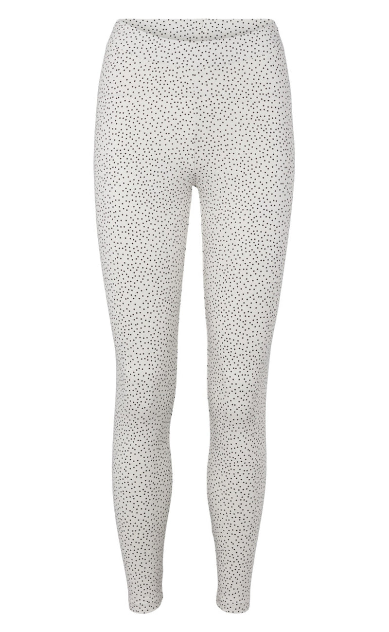Basic Apparel Leggings - Elba - Whisper white/ Black
