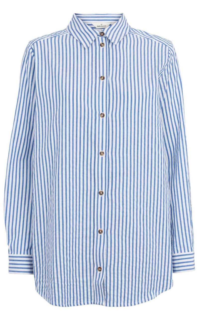 Basic Apparel Skjorte - Anisse - Limoges/Bright White