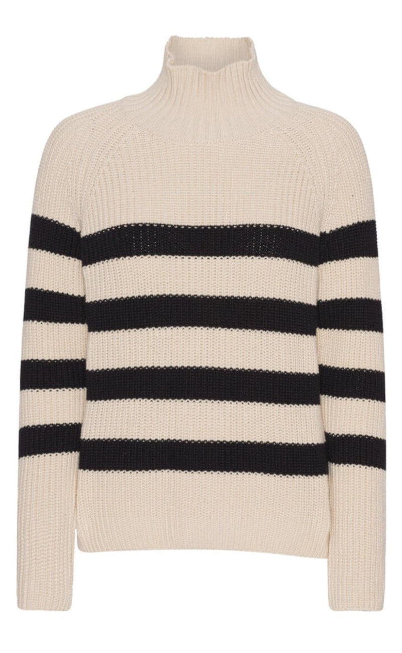 Basic Apparel Sweater - Sweety High Neck - Birch/Black