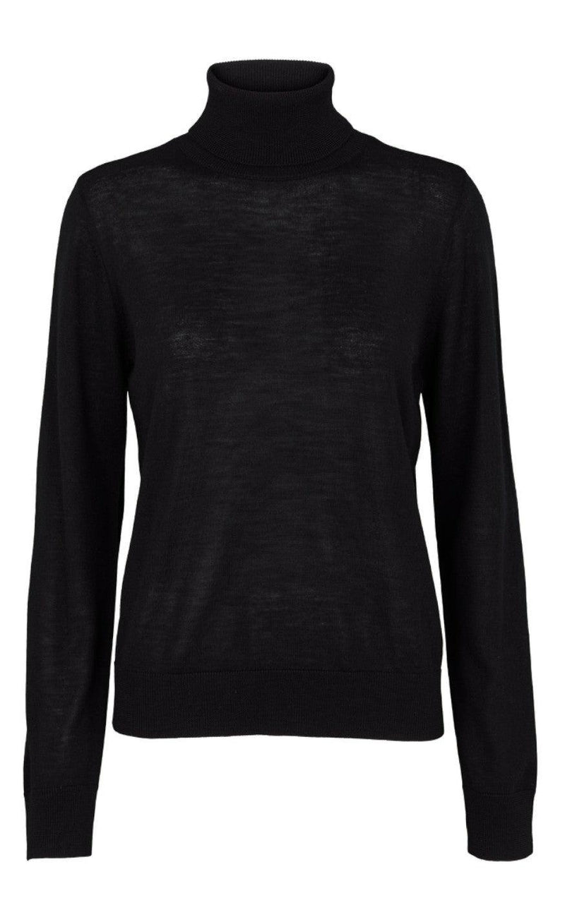 Basic Apparel Sweater - Vera Roll Neck - Black