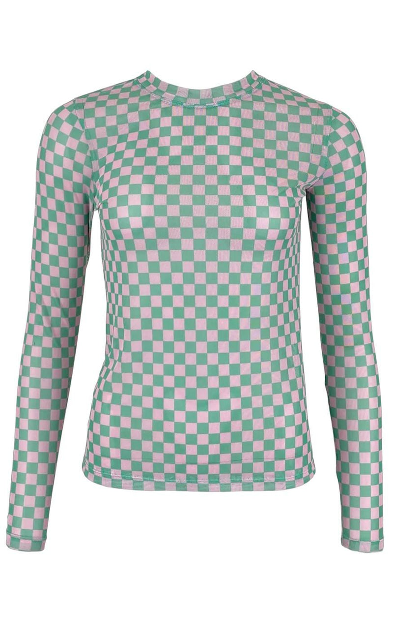Black Colour Bluse - Florence - Green Square