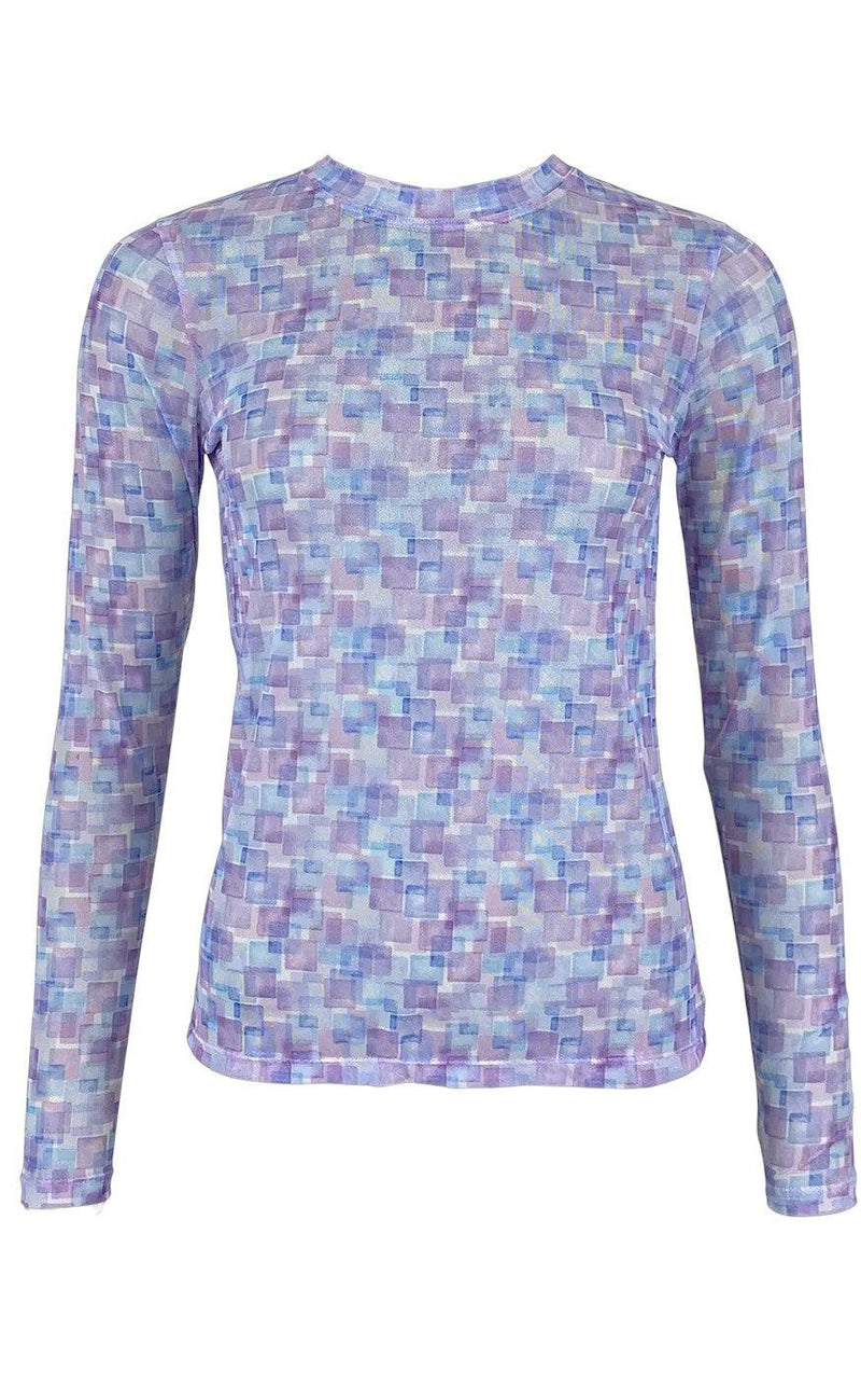 Black Colour Bluse - Florence - Soft Lavender