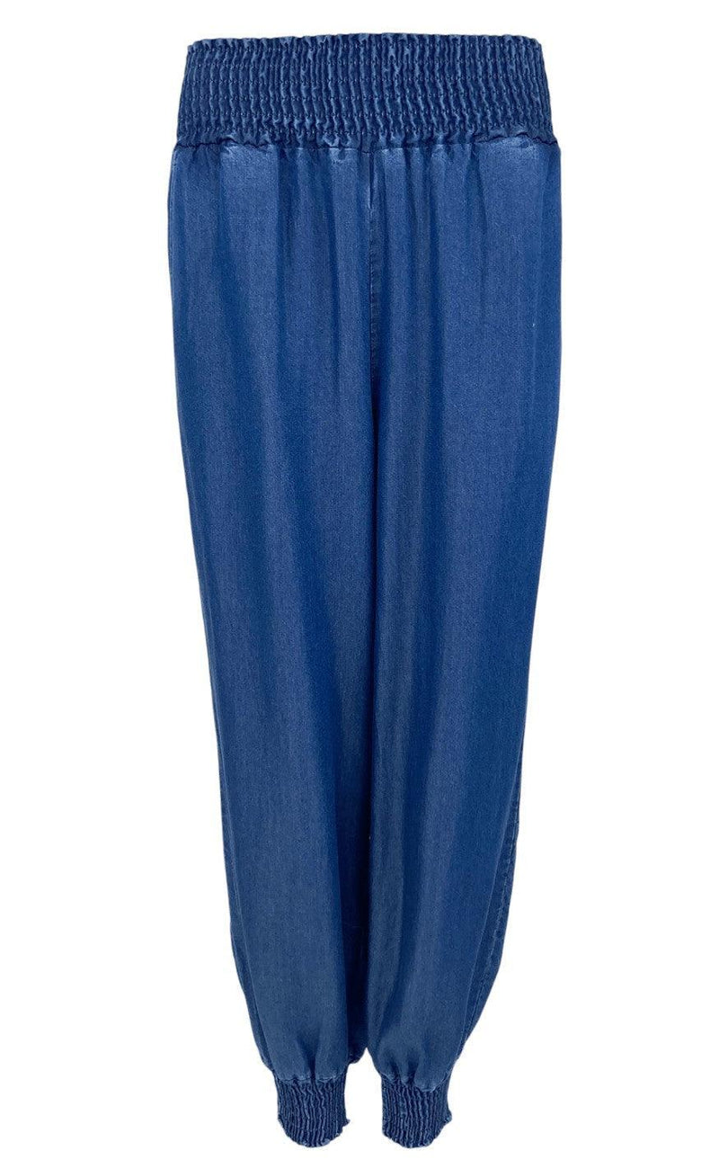Black Colour Bukser - Mali Puff - Dark Denim