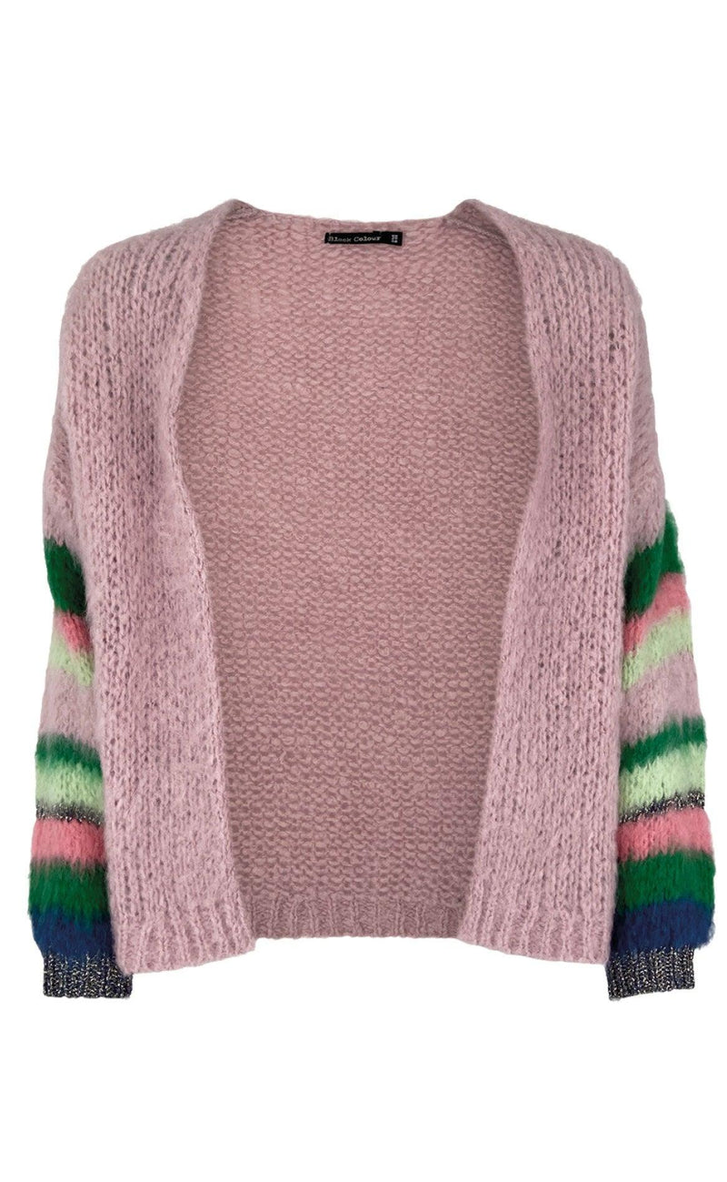 Black Colour Cardigan - Hera Brushed - Rose