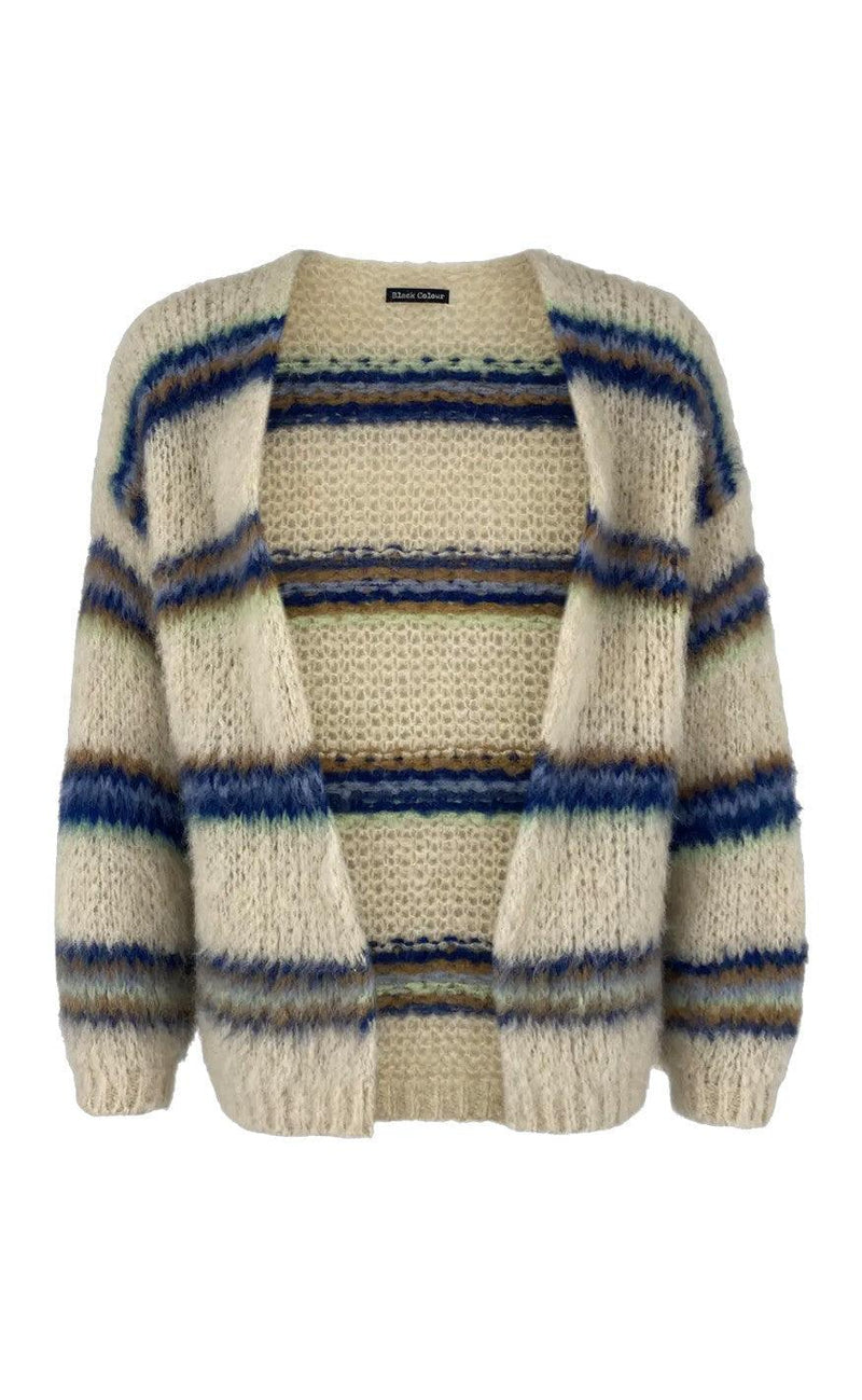 Black Colour Cardigan - Tiffany - Creme