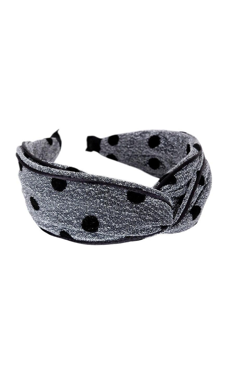 Black Colour Hårbånd - Didi - Silver