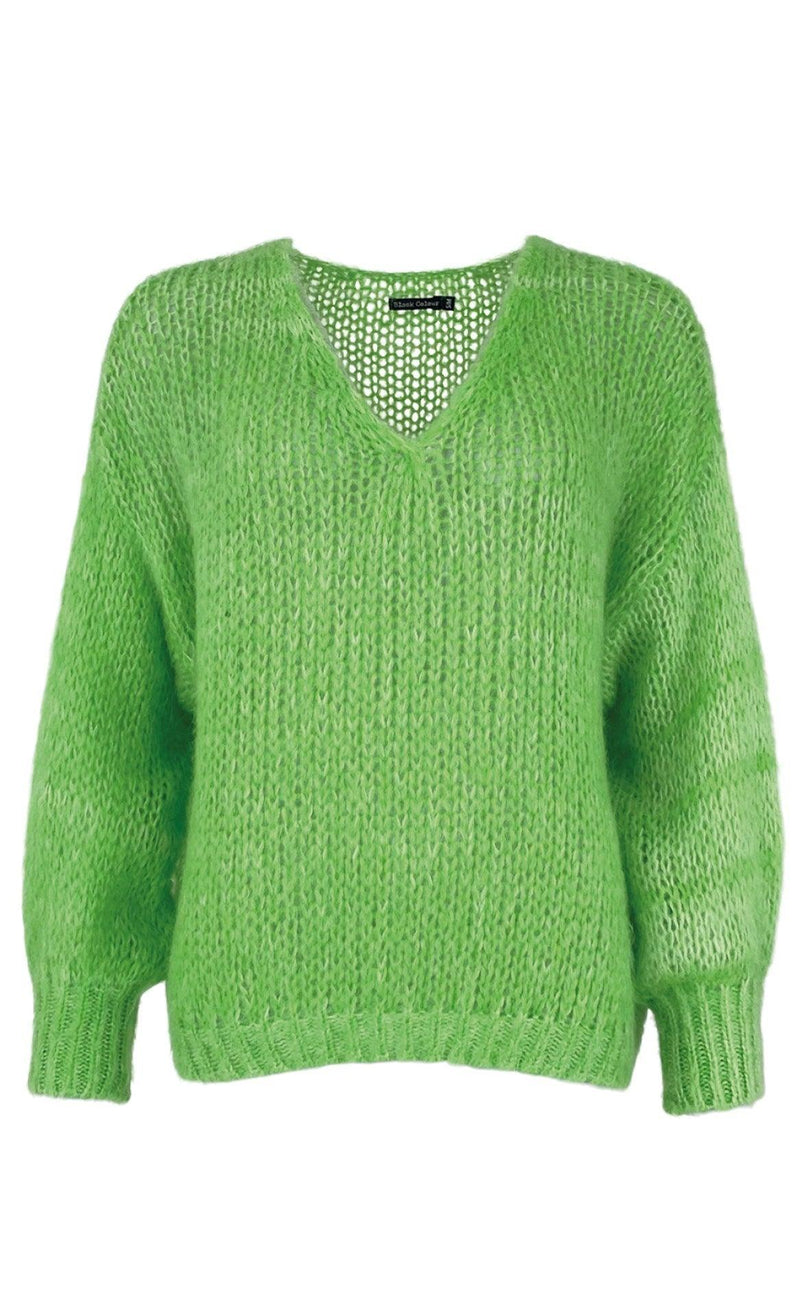 Black Colour Jumper - Simona - Apple