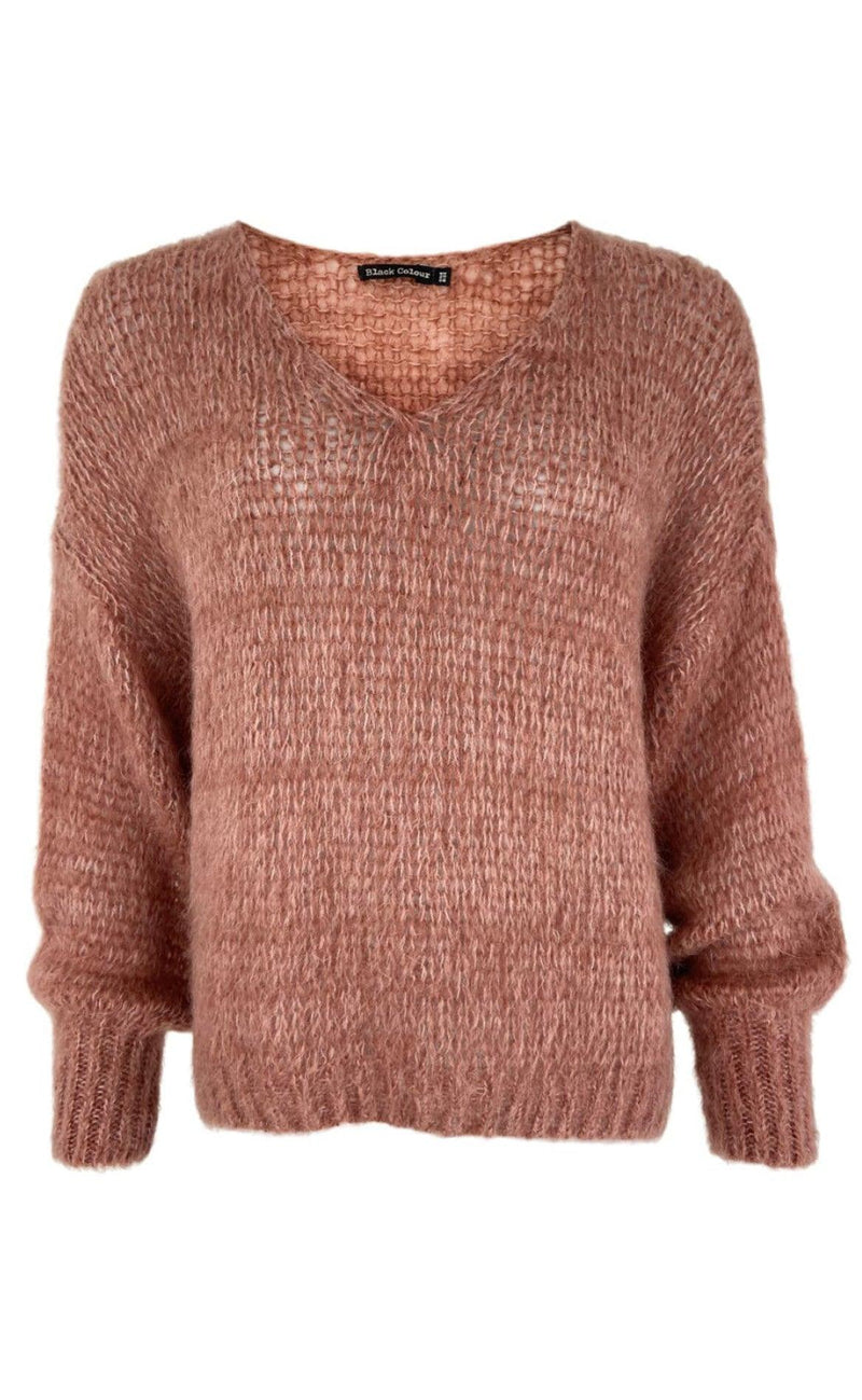 Black Colour Jumper - Simona - Rose
