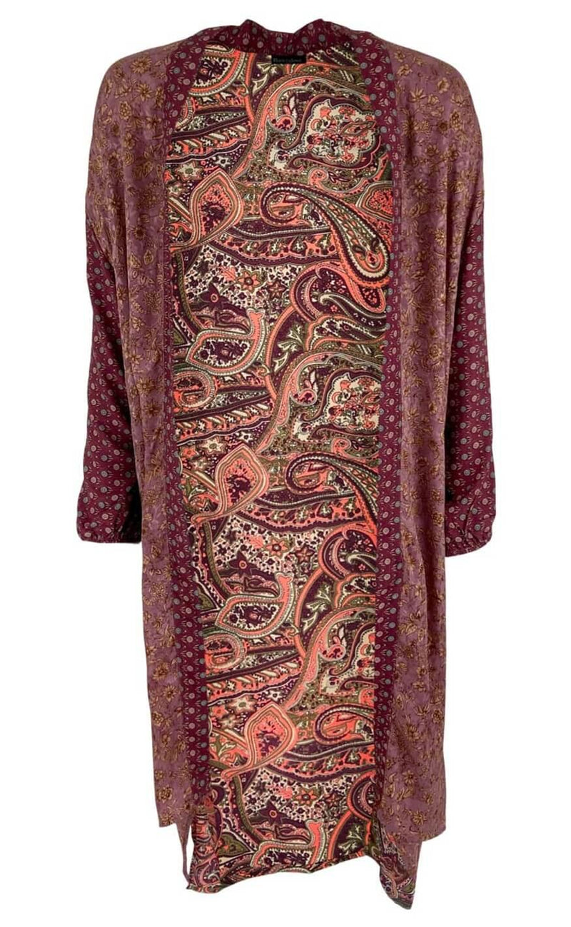 Black Colour Kimono - Luna Multi - Poetry Rose