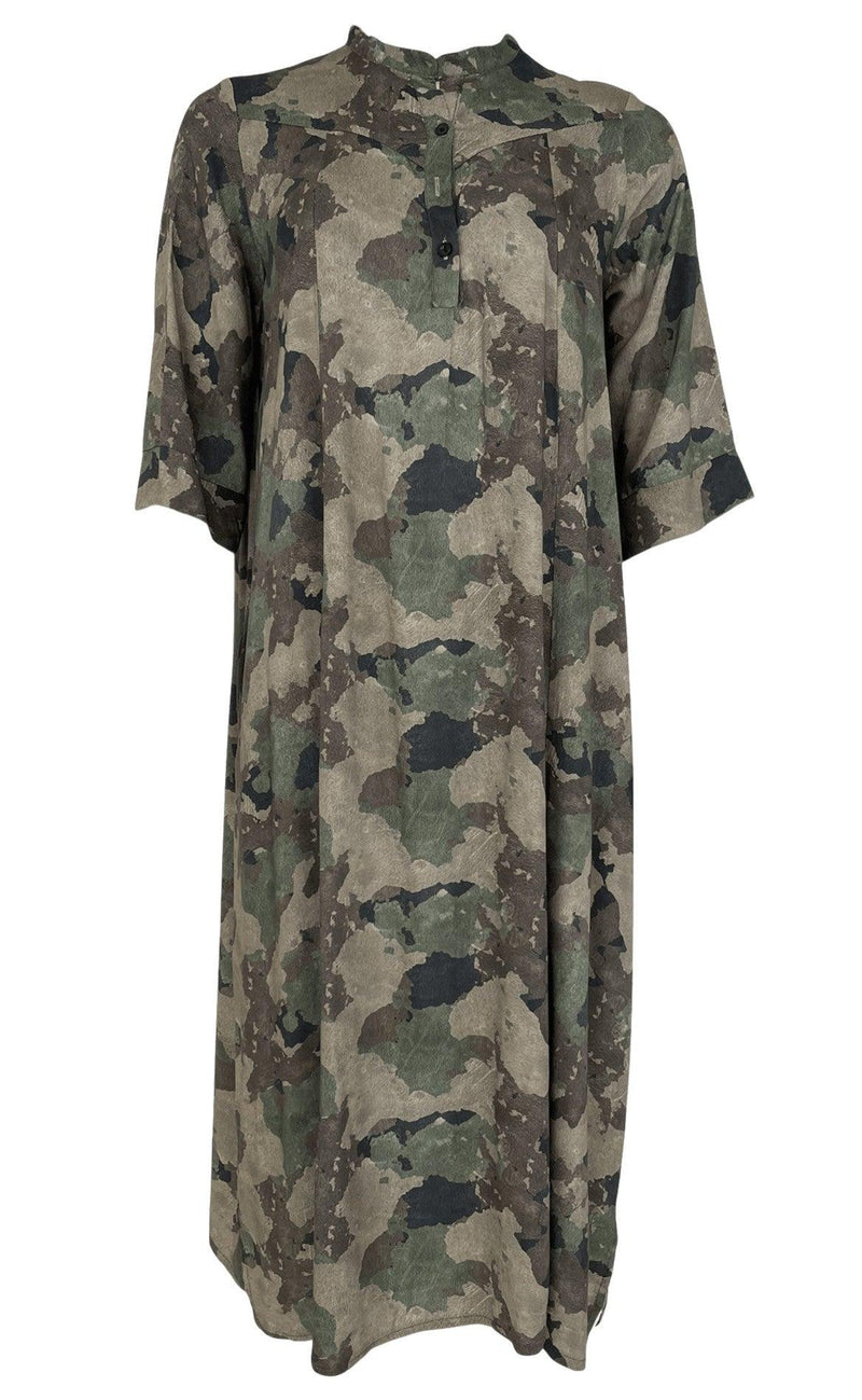 Black Colour Kjole - Kenna Shirt - Camouflage