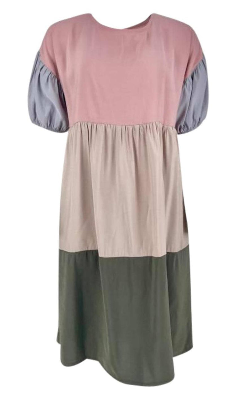 Black Colour Kjole - Kenza - Multi Rose