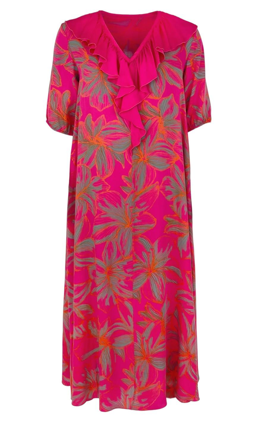 Black Colour Kjole - Lily Printed Pink | Hurtig levering | Fashionbystrand