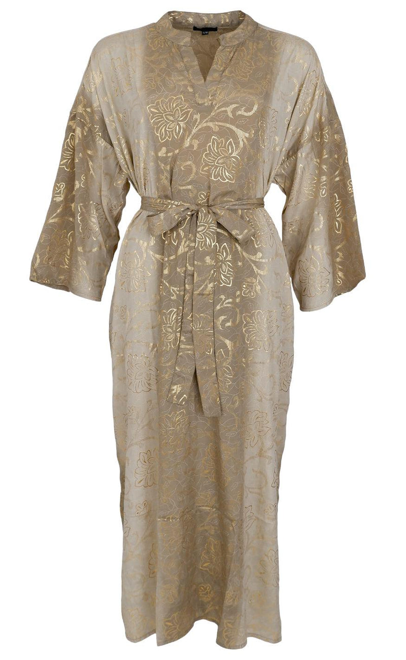 Black Colour Kjole - Luna Dakota Kaftan - Golden Poetic