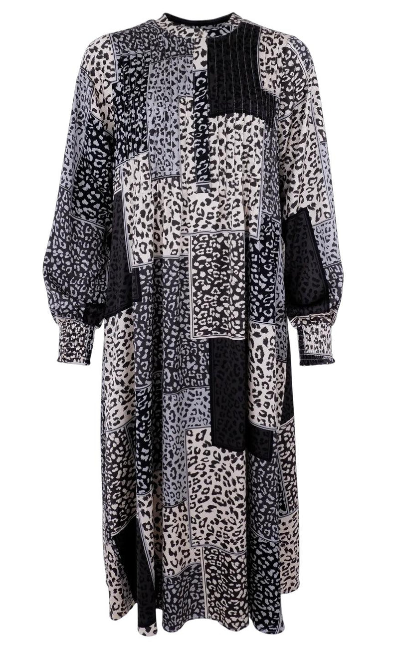 Black Colour Kjole - Maggie - Grey