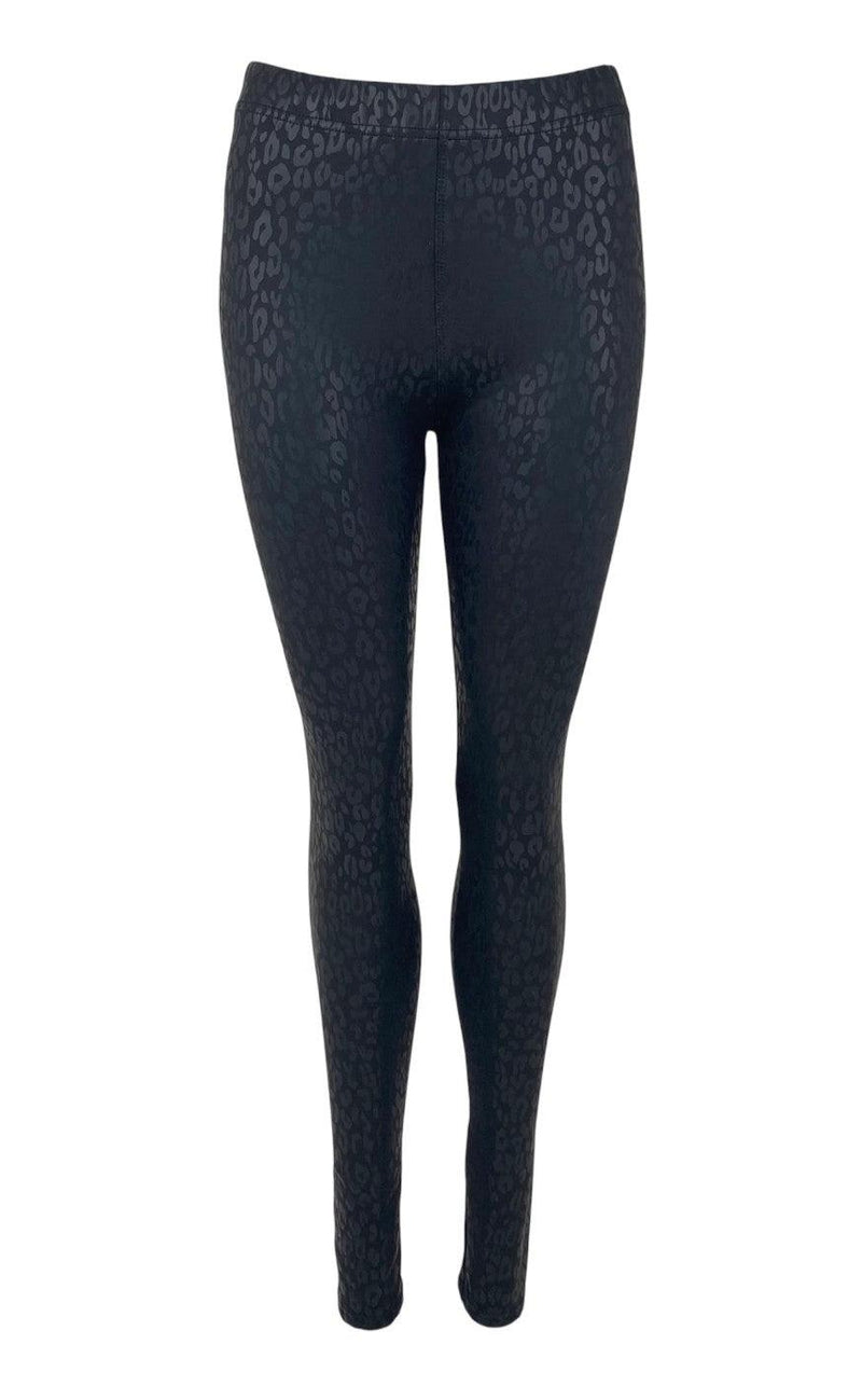 Black Colour Leggings - Riley Leo - Black