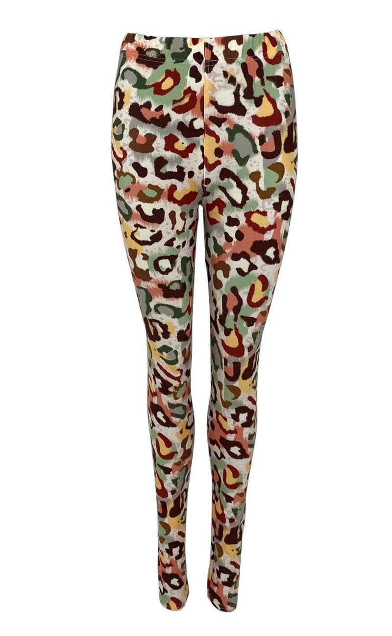 Black Colour Leggings - Robyn - Army Jungle