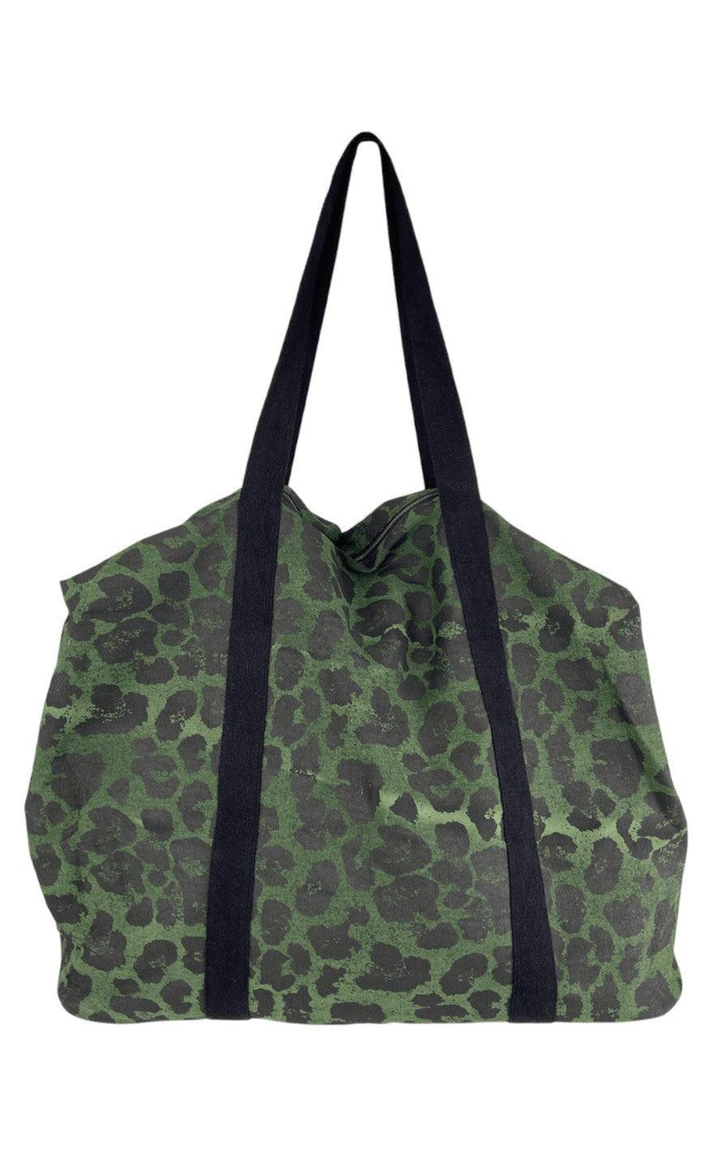 Black Colour Taske - Pepe Weekend Canvas Leo - Dark Green