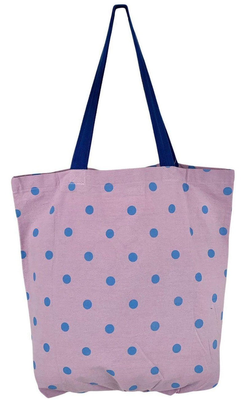 Black Colour Taske / Shopper - Becca - Lavender Rose Dot